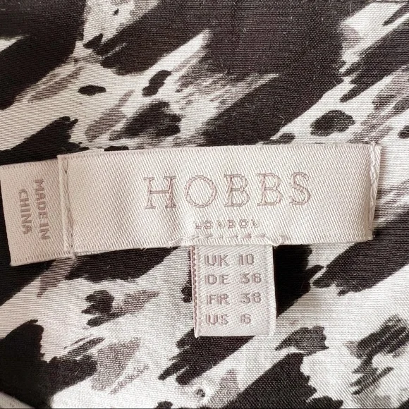 Hobbs Floretta Houndstooth Check Blouse | US 6 - Picture 9 of 10